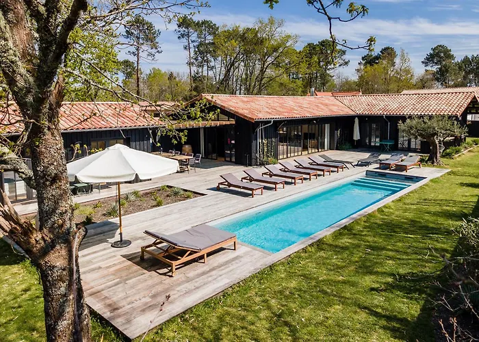 Agapi - 10 Personnes, Piscine Chauffee, Petanque - Cap Ferret Villa