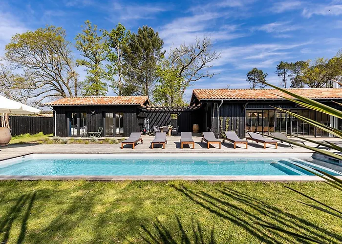 Agapi - 10 Personnes, Piscine Chauffee, Petanque - Cap Ferret Villa *